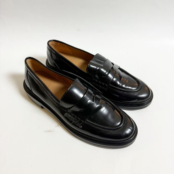 Madewell Black The Vernon Loafers Size 7 - Picture 1 of 7
